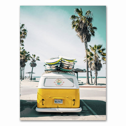 Quadro tela onda surf