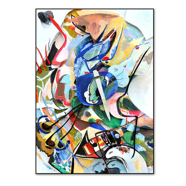 Quadro astratto graffiti