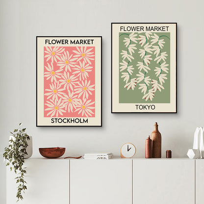 Quadro fiori astratto