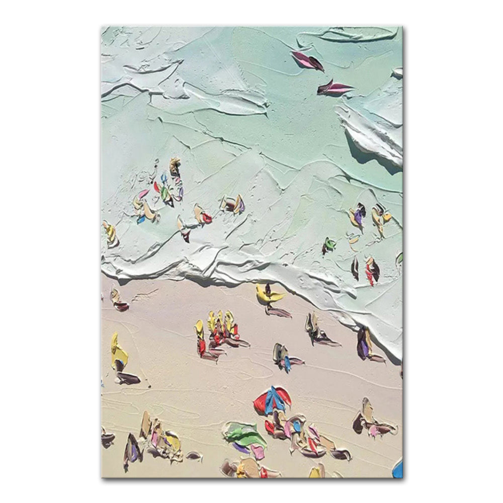 Dipinto olio spiaggia