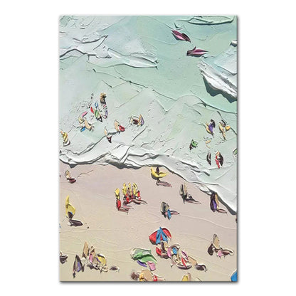 Dipinto olio spiaggia