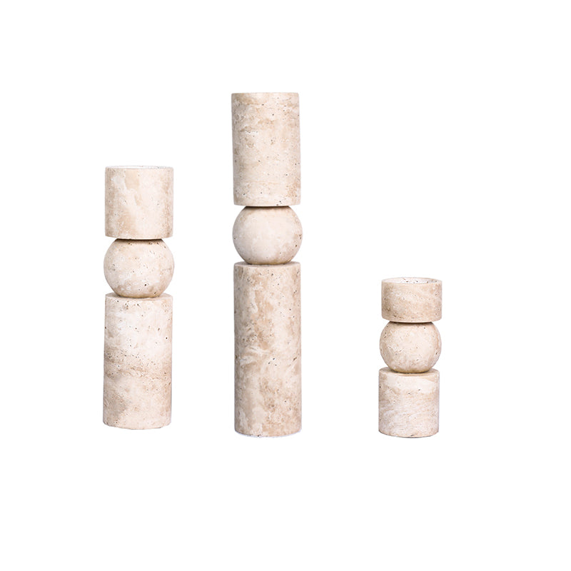 Candelabro pietra beige