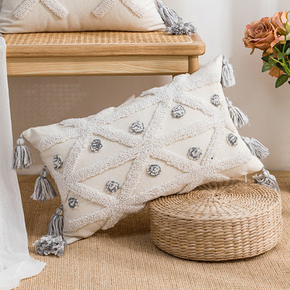 Copricuscino imbottito stile boho