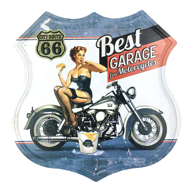 Cartello vintage numero 66