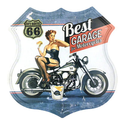 Cartello vintage numero 66