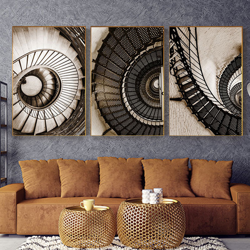 Quadro canvas spirale astratta