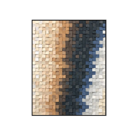 Quadro mosaico legno