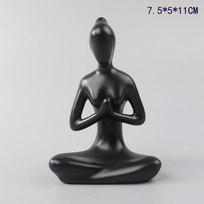 Scultura ragazza yoga