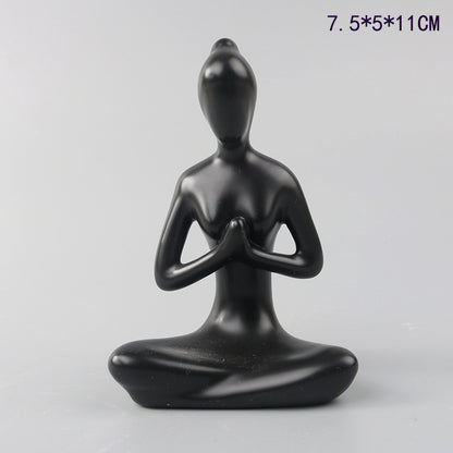 Scultura ragazza yoga