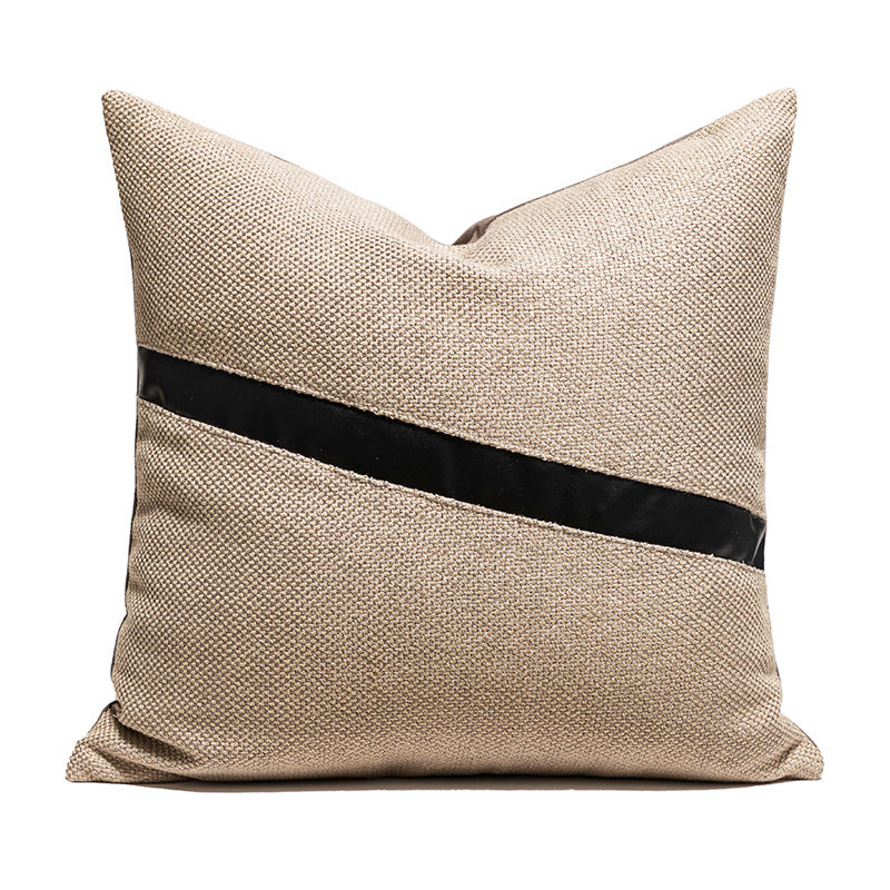 Coperta Cuscino Pelle
