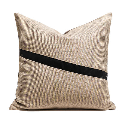 Coperta Cuscino Pelle