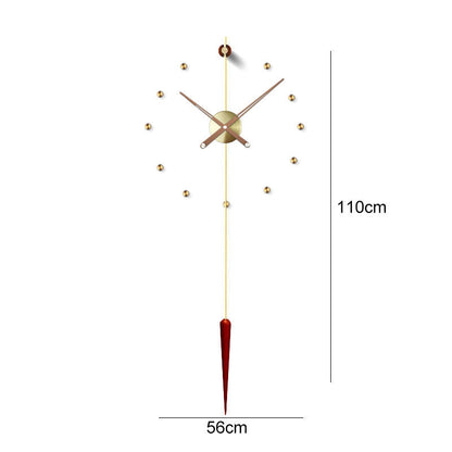 Orologio da parete Sfere ottone