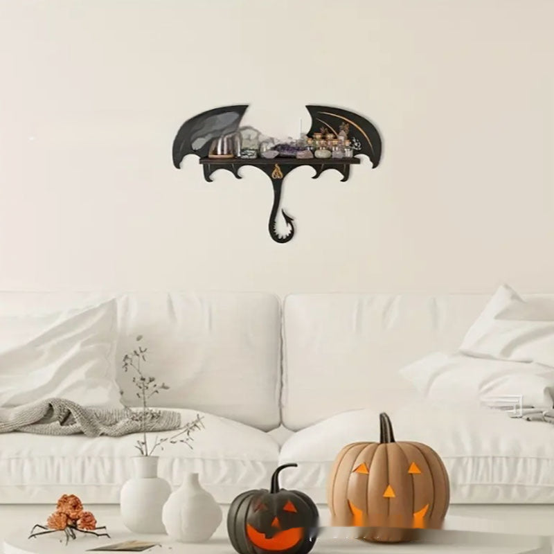 Decorazione parete drago legno