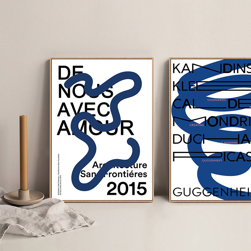 Poster arte astratta minimalista