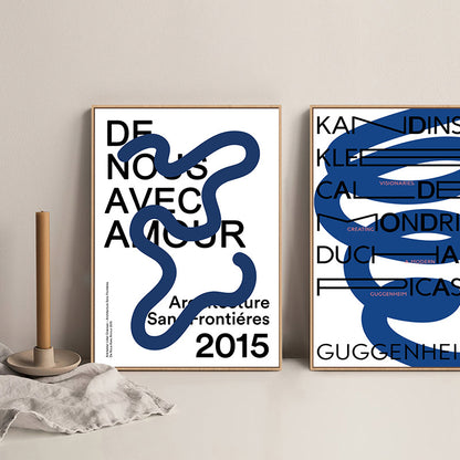 Poster arte astratta minimalista