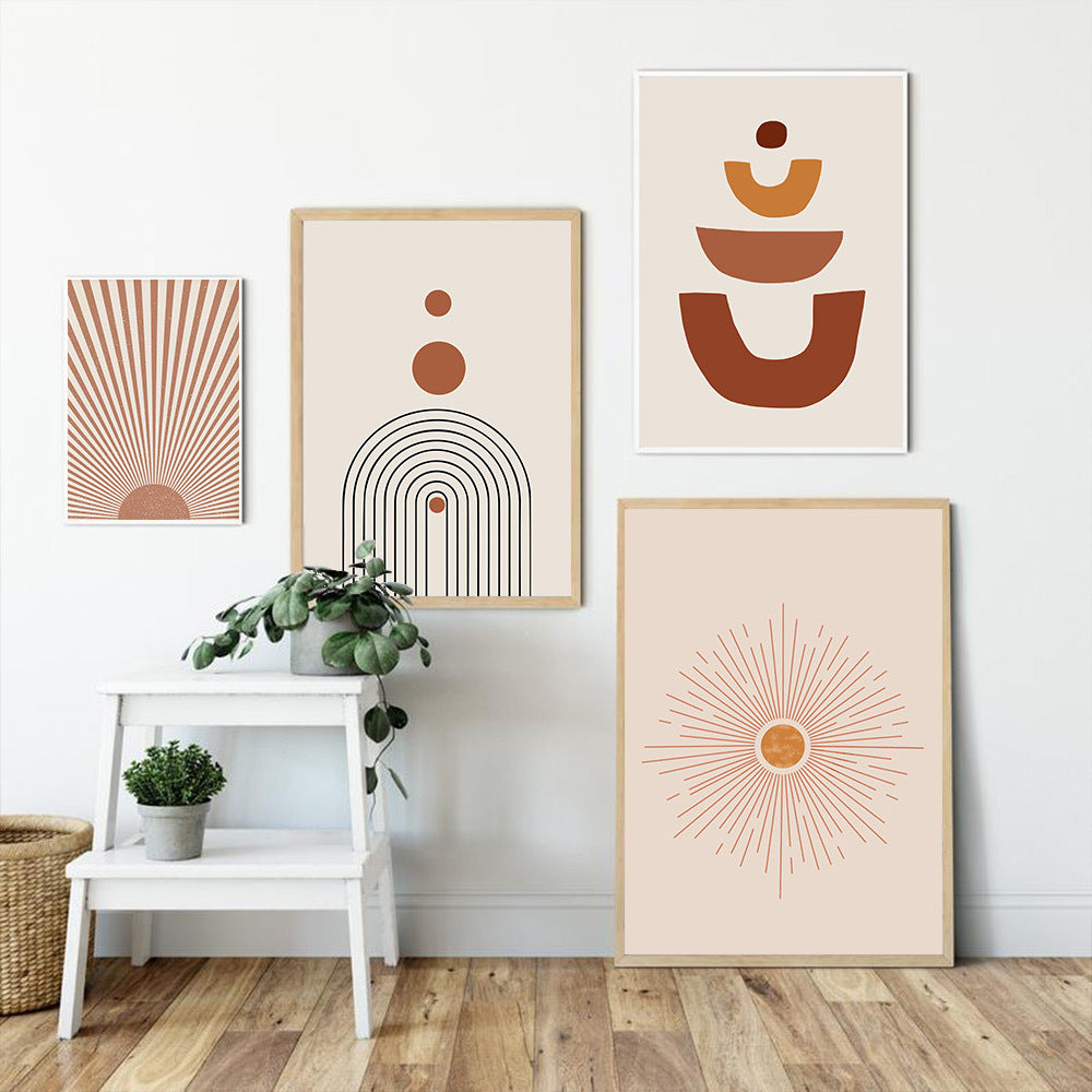 Quadro sole geometrico