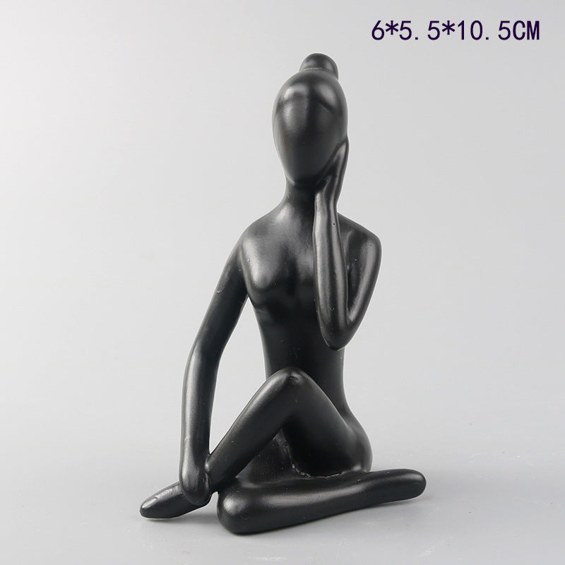 Scultura ragazza yoga