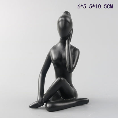 Scultura ragazza yoga