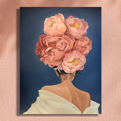 Quadro Donna Fiori