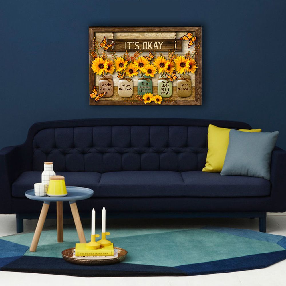 Quadro Farfalla e Girasole