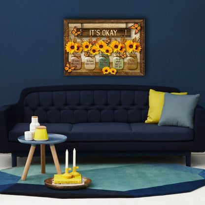 Quadro Farfalla e Girasole