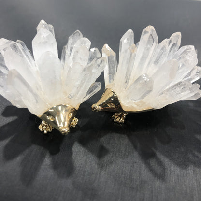 Scultura Riccio Cristallo