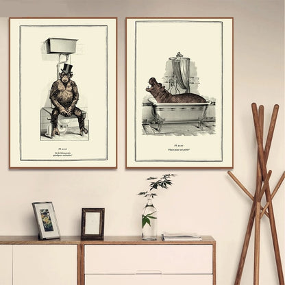 Poster animali retrò
