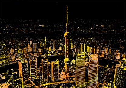 Quadro su tela Città di notte