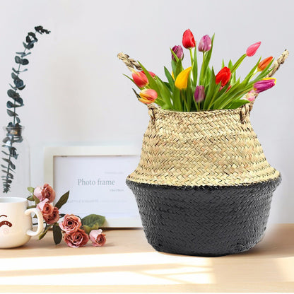 Cestino fiori rattan