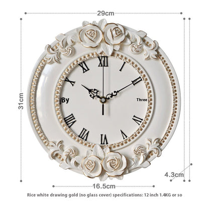 Orologio da parete Rose barocco