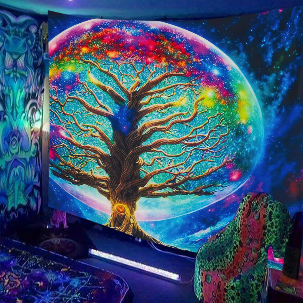 Tappezzeria Teschio Fluorescente