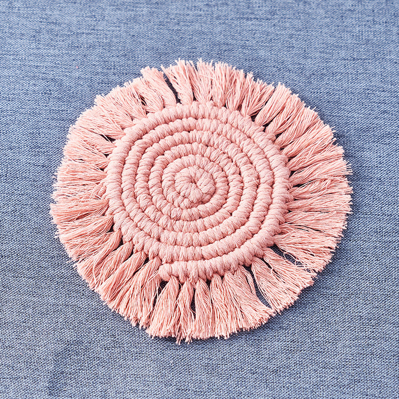 Sottobicchiere in cotone intrecciato