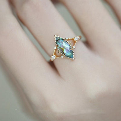Anello cristallo argento