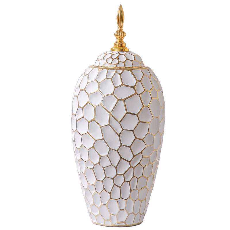 Vaso ceramica dorato Nordic