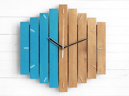 Orologio da parete Legno scuro geometrico