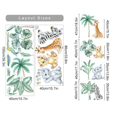 Sticker Animali Tropicali