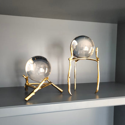 Sfera decorativa in cristallo