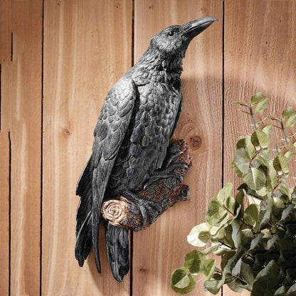 Scultura Corvo in Resina
