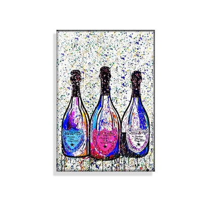 Quadro bottiglia champagne