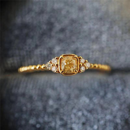 Anello Citrino Naturale