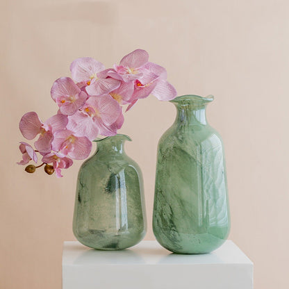 Vaso verde stile mid-century