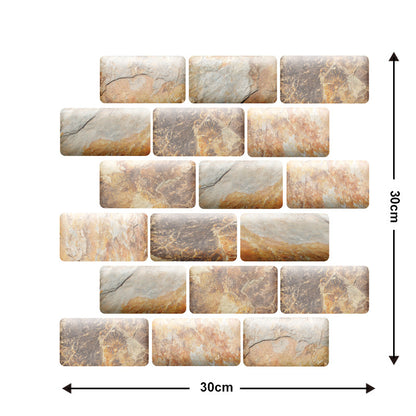 Adesivo murale legno 3D
