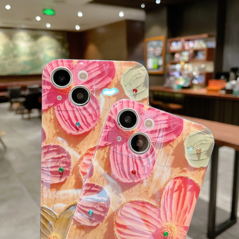 Cover telefono fiori dipinti