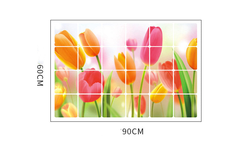 Adesivo Cucina Tulipani