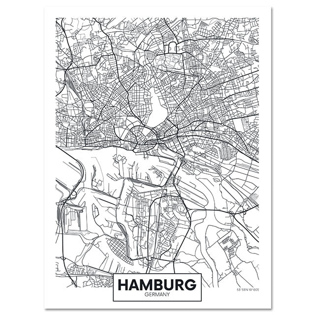 Tela Mappa Città