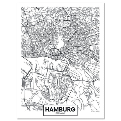Tela Mappa Città