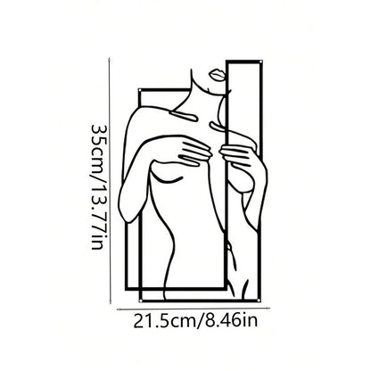 Quadro sagoma donna