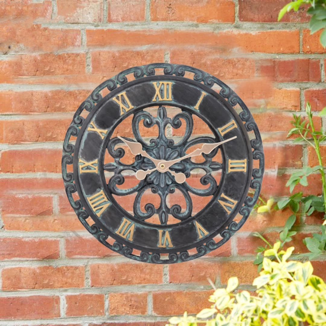 Orologio da parete Decorazioni floreali ornate