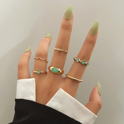 Anello Zaffiro Blu Retrò