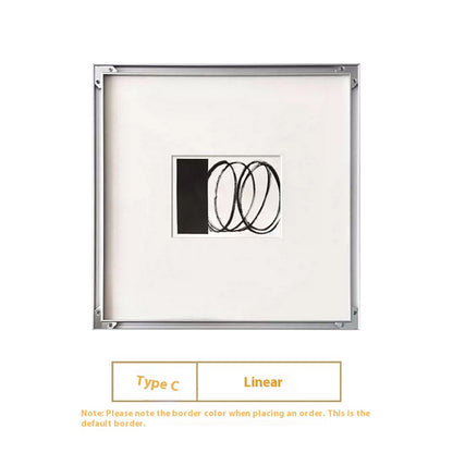 Quadro Linee Bianco Nero
